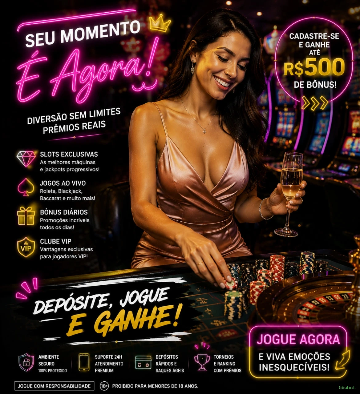 Cassino ao Vivo 55ubet - Dealers Brasileiros Profissionais